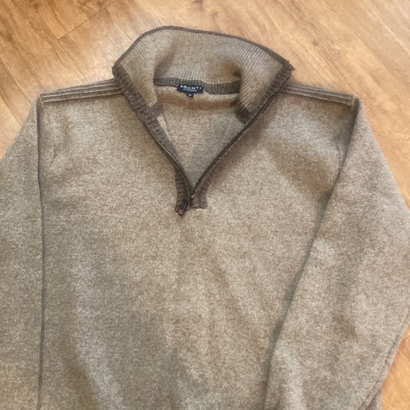 Mens Pronti brown and tan sweater size 4X. Gently worn, in great condition - Picture 2 of 9